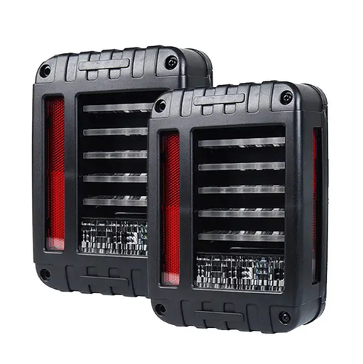 Pair LED Tail Lights Brake Rear Signal Reverse OEM For Jeep Wrangler JK 07-17 by salelink.co.nz