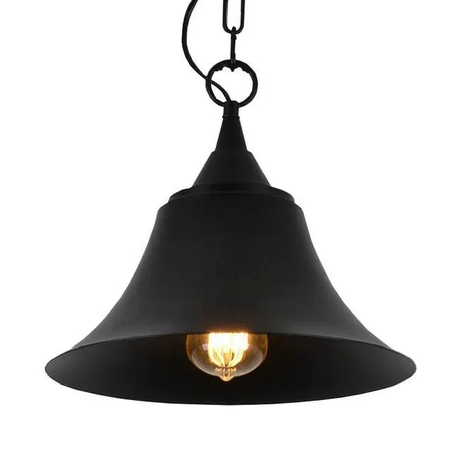 Industrial Pendant Light Hanging Ceiling Lamp Metal Black by salelink.co.nz