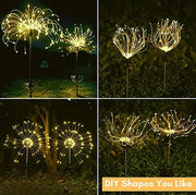 2 Pack Solar LED Firework Garden Lights Outdoor by salelink.co.nz
