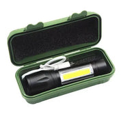 COB LED Mini Flashlight Torch Zoom by salelink.co.nz