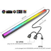 COOLMOON ARGB LED Strip Light 5V 3Pin/Small 4Pin tmosphere DIY by salelink.co.nz