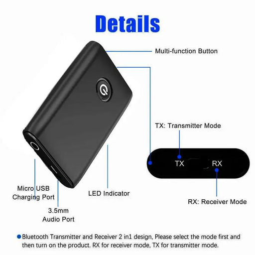 Bluetooth 5.0 Transmitter Receiver by salelink.co.nz