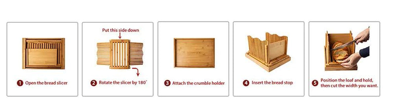 Bamboo Bread Slicer Loaf Cutting Board by salelink.co.nz