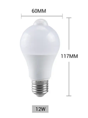E27 12W Sensor Bulb - Warm White by salelink.co.nz