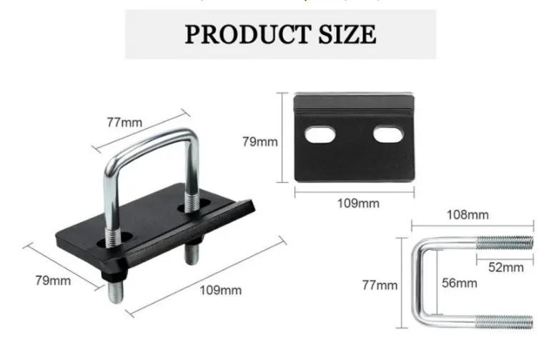 Anti Rattle Stabilizer Tightener Trailer Tow Bar Hitch Clamp Tongue Bracket Lock by salelink.co.nz