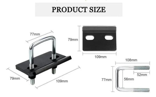 Anti Rattle Stabilizer Tightener Trailer Tow Bar Hitch Clamp Tongue Bracket Lock by salelink.co.nz