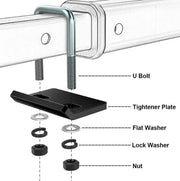 Anti Rattle Stabilizer Tightener Trailer Tow Bar Hitch Clamp Tongue Bracket Lock by salelink.co.nz