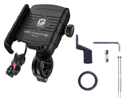 Motorcycle Motorbike Phone Mount Charger USB QC 3.0 36W Fast Charging Port by salelink.co.nz