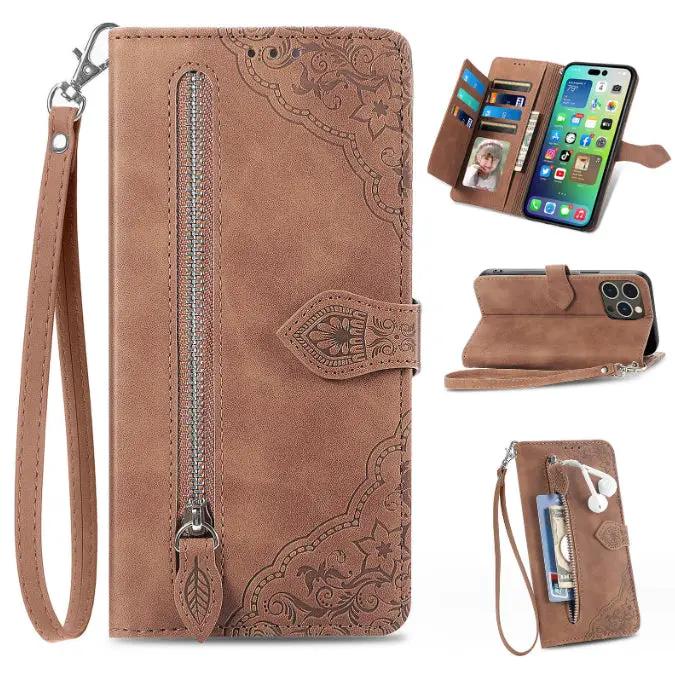 iPhone 15 Pro Wallet Case by salelink.co.nz