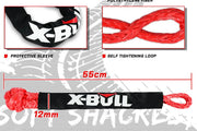 X-BULL Soft Shackle Synthetic Rope Recovery Snatch Ring Block Pulley 35000LBS by salelink.co.nz