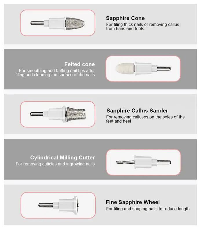 Electric Nail File Kit by salelink.co.nz