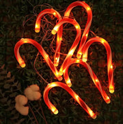 Holiday Christmas Xmas Candy Cane String Lights by salelink.co.nz