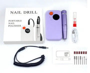 Rechargeable Electric Nail File Kit Purple by salelink.co.nz