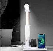 Desk Lamp with Wireless Charging and Pen Holder White by salelink.co.nz