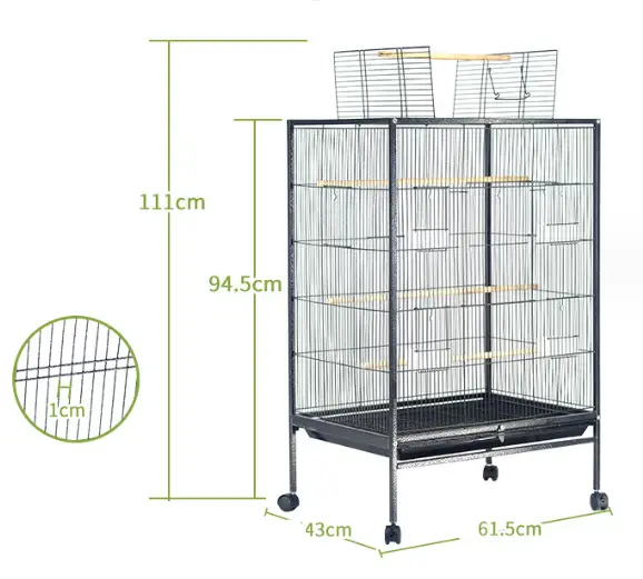 95cm Standing Bird Parrot Cage by salelink.co.nz