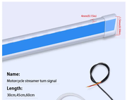 30CM Flexible Motorcycle Turn Signal Light Red to Yellow by salelink.co.nz
