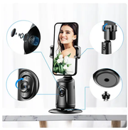 Auto Face Tracking Phone Holder Black by salelink.co.nz