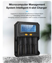 Smart Battery Charger 4 Slots by salelink.co.nz