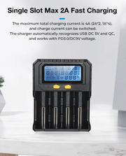 Smart Battery Charger 4 Slots by salelink.co.nz