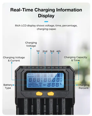 Smart Battery Charger 4 Slots by salelink.co.nz