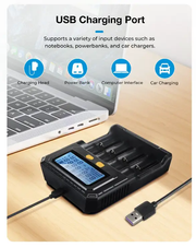 Smart Battery Charger 4 Slots by salelink.co.nz