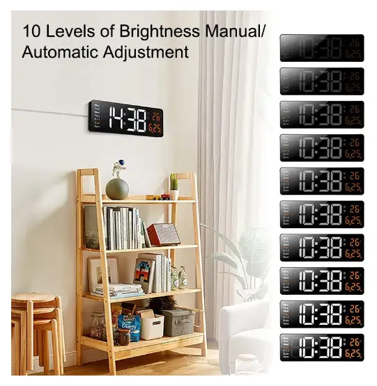 38.7cm Digital Wall Clock by salelink.co.nz