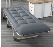 Folding Bed with Mattress Black by salelink.co.nz