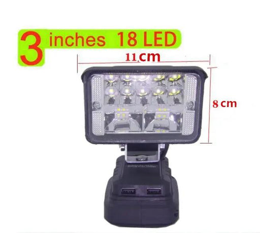 3inch LED Work Light Fits Makita Battery by salelink.co.nz