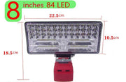 8 Inch LED Work Light Fits Milwaukee 18V Battery by salelink.co.nz