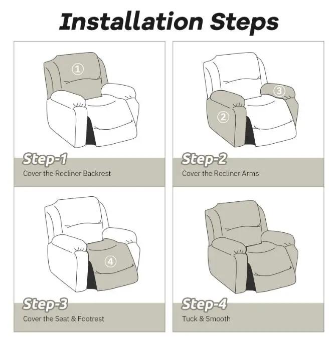 Recliner Chair Cover Armchair Protector by salelink.co.nz