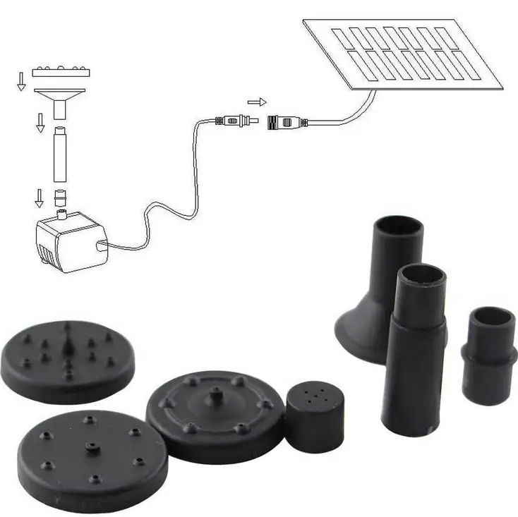 Solar Power Fountain Garden Pond Water Pump by salelink.co.nz