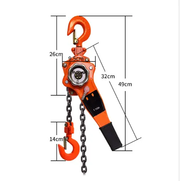 1T Steel Heavy Duty 3M Lever Block Chain Hoist by salelink.co.nz