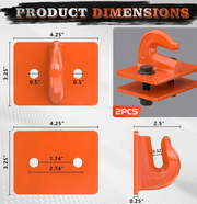 2PCS 3/8" Tractor Bucket Grab Hook by salelink.co.nz