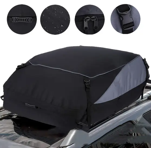 105×90×45cm Soft-Shell Vehicle Rooftop Cargo Carrier Bag by salelink.co.nz
