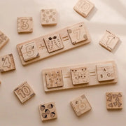 Wooden Two Piece Math Frame Set - QToys | Wooden Toy NZ by Curious Moonbeam