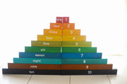 Wooden Montessori Counting Rods - QToys | Numeracy Toy NZ by Curious Moonbeam
