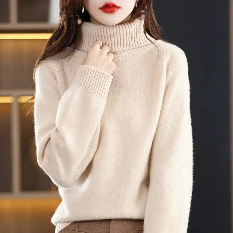 Women's 100% Merino Wool High Neck Sweater Top by Mead's Supply & Equipment Outfitters limited