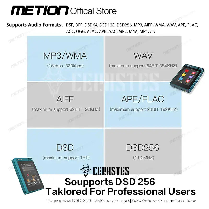 HiFi Lossless MP3 Player with Bluetooth 5.0 - 2.8" Screen, 16GB Storage, 14-Hour Battery | Portable Walkman by Mead's Supply & Equipment Outfitters limited