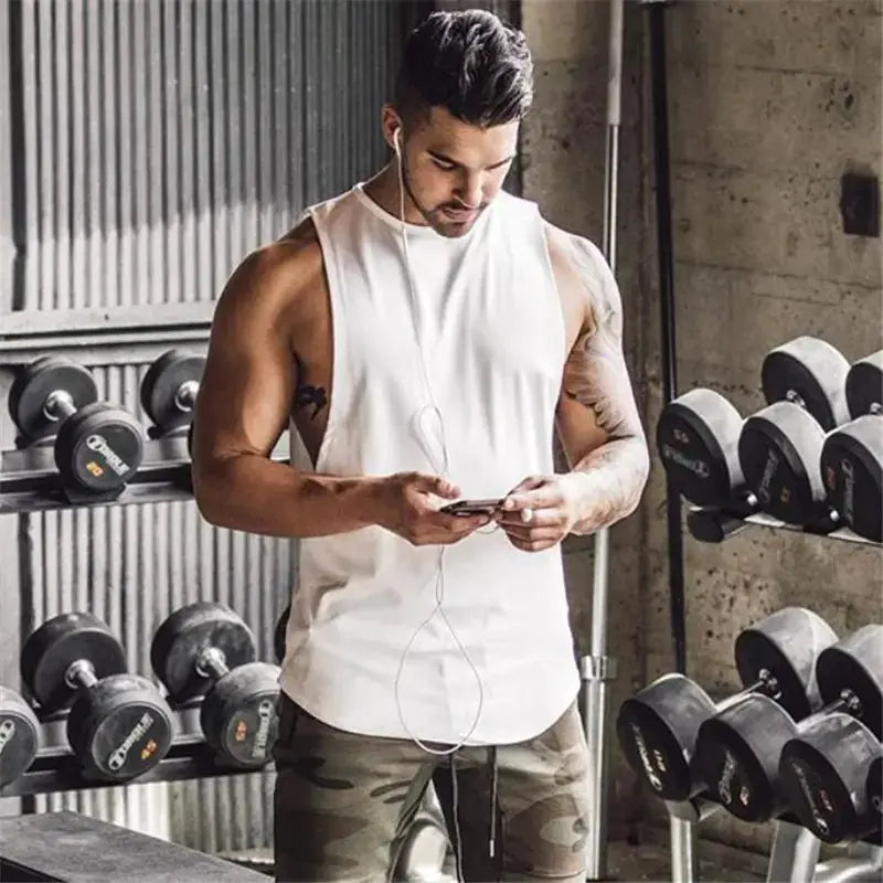 Men's Loose Cotton Sleeveless Singlet by Mead's Supply & Equipment Outfitters limited
