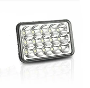 45W LED Headlight Replace Projector Rectangular Headlamp by salelink.co.nz