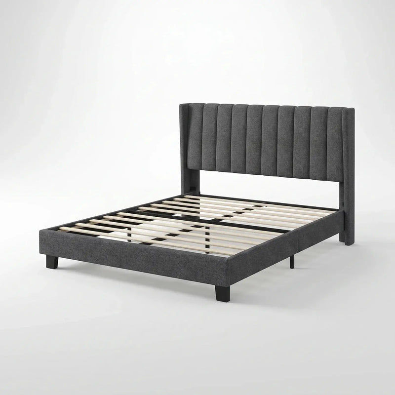 Yaheetech Queen Size Upholstered Bed Frame Queen Size Upholstered Bed Frame
