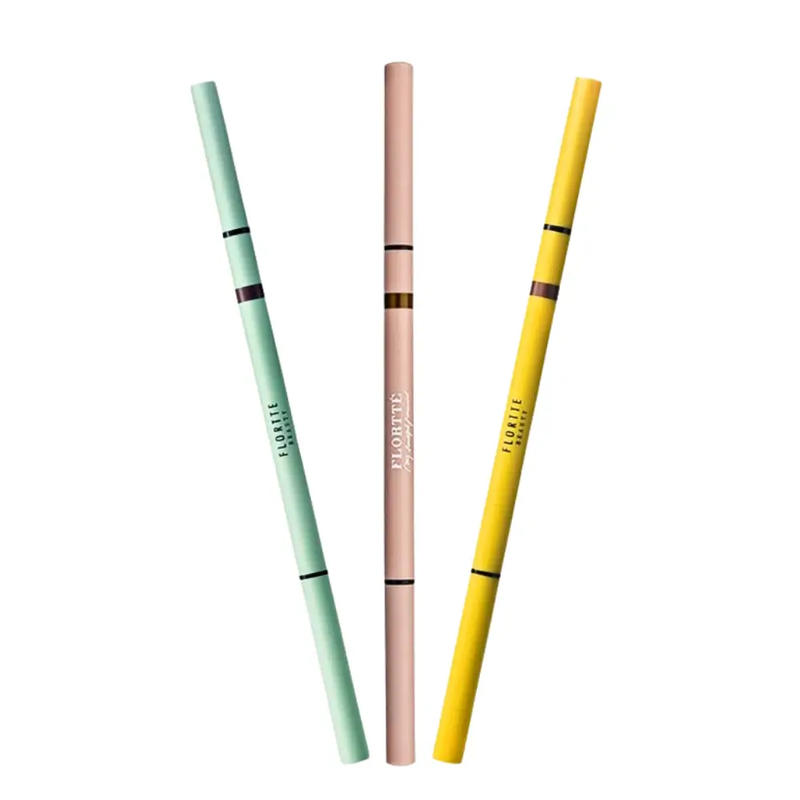 FLORTTE Rotating Double-Ended Eyebrow Pencil with Brush by Poppy Gifts