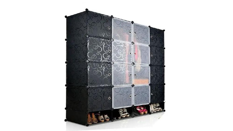 Wardrobe organiser storage with shoes cabinet Y1 by Kiwi Grab