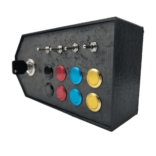 RaceCraftsNZ RC05 Button Box, 8x Buttons, 4 Switches, Realistic Key Switch by RaceCrafts