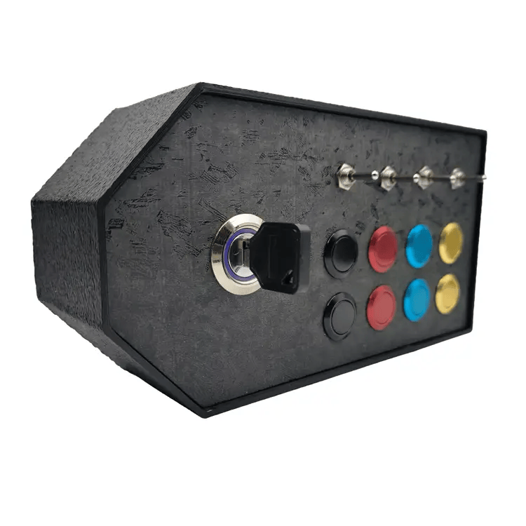 RaceCraftsNZ RC05 Button Box, 8x Buttons, 4 Switches, Realistic Key Switch by RaceCrafts