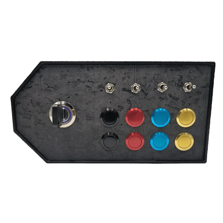 RaceCraftsNZ RC05 Button Box, 8x Buttons, 4 Switches, Realistic Key Switch by RaceCrafts