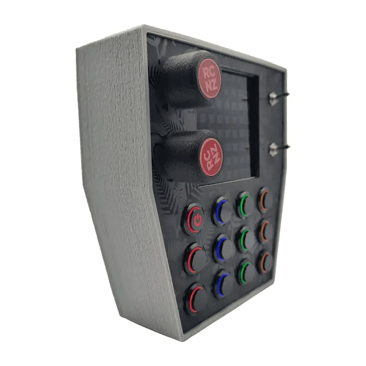 RaceCraftsNZ RC06 Button Box, 12x LED Buttons, Dual Rotary Encoders, LED Flag Box by RaceCrafts
