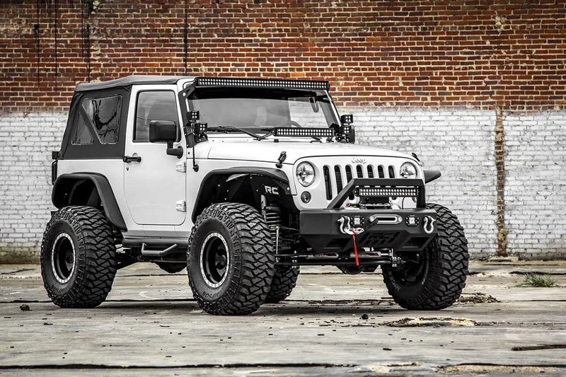 Rough Country Nerf Steps Jeep Wrangler JK 2 Door 4WD (2007–2011) by Magwarehouse.com