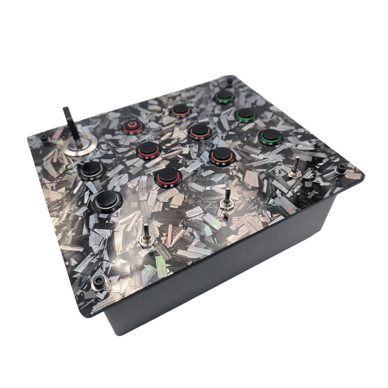 RaceCraftsNZ RCV1A Sim Racing Button Box – Forged Carbon Edition 🏎️🏁 by RaceCrafts