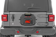 Jeep Spare Tire Delete Kit w/8 Inch Black Series LED Jeep Wrangler JL (21-24)/Wrangler Unlimited (18-25) by Magwarehouse.com